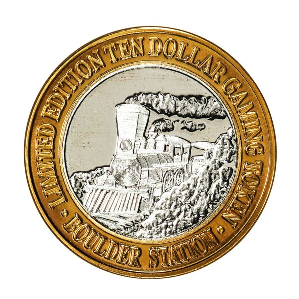 .999 Silver Boulder Station Hotel Casino Las Vegas, Nevada $10 Limited Casino Token