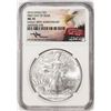 Image 1 : 2016 $1 American Silver Eagle Coin NGC MS70 FDOI Mercanti Signature 30th Anniversary