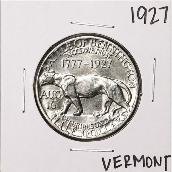 1927 Vermont Sesquicentennial Commemorative Half Dollar Coin