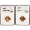 Image 1 : Lot of 1939 & 1939-S Lincoln Wheat Cent Coins NGC MS67RD