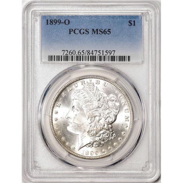 1899-O $1 Morgan Silver Dollar Coin PCGS MS65