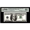 Image 1 : 1996 $100 Federal Reserve Misalignment Error Note Fr.2175B PMG About Uncirculated 55