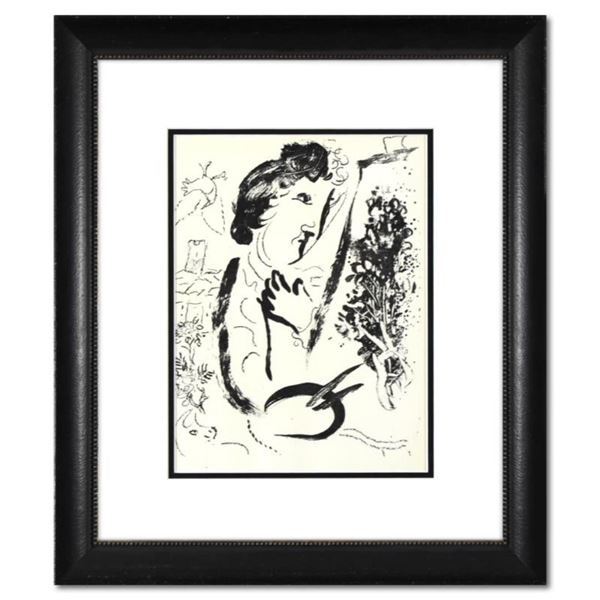 Marc Chagall (1887-1985) "In Front of the Picture" Print Lithograph on Paper
