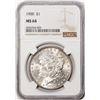 Image 1 : 1900 $1 Morgan Silver Dollar Coin NGC MS64