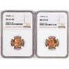Image 1 : Lot of 1948-S & 1949-S Lincoln Wheat Cent Coins NGC MS67RD