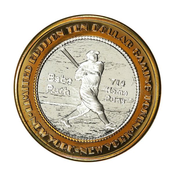 .999 Silver New York New York Hotel & Casino $10 Casino Limited Edition Gaming Token