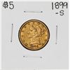 Image 1 : 1899-S $5 Liberty Head Half Eagle Gold Coin