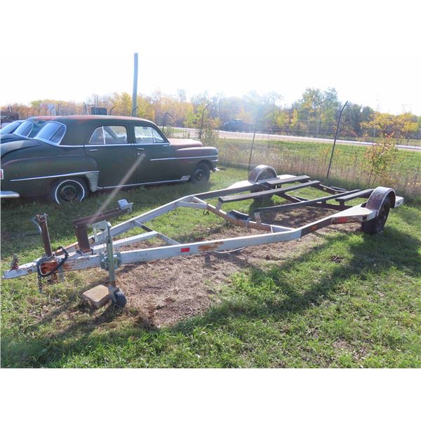 Bumper Hitch Boat Trailer for 18' Boat with 15'' Rubber -No TOD