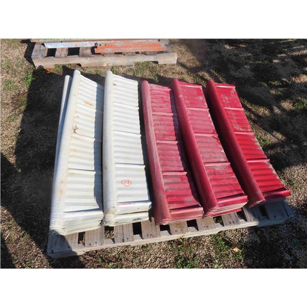 Pallet Lot of Weather Tight Rooding Sheet Metal Ridge Cap - Red and White