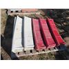 Image 1 : Pallet Lot of Weather Tight Rooding Sheet Metal Ridge Cap - Red and White