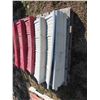 Image 2 : Pallet Lot of Weather Tight Rooding Sheet Metal Ridge Cap - Red and White