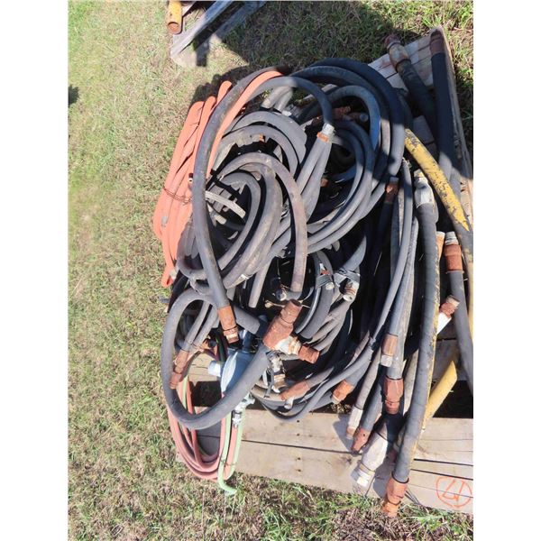 Pallet Lot of Hydraulic Hose and Acetyline Hose