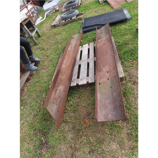 2 Heavy Steel Chanel Iron 92'' x 11 1/2'' x 3''