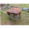 Image 1 : Steel Top Welding Table with Wood Legs 30'' x 31'' x 32''