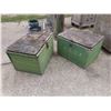 Image 1 : 2 Metal Hinged Top Boxes 16'' x 18'' x 24''