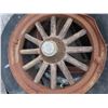 Image 3 : 3 Vintage Auto Wheels and Rims , 1 Is Wood Spoked -Pontiac On 1 Cap