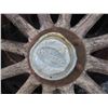 Image 4 : 3 Vintage Auto Wheels and Rims , 1 Is Wood Spoked -Pontiac On 1 Cap