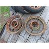 Image 1 : 2 Antique Auto Spoked Rims 