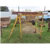 Image 1 : Older Steel Scaffolding on Casters with Folding Steel Ladder 