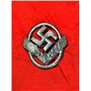 Image 1 : RARE WW2 GERMAN RAD LABOR CORPS CAP BADGE - MAKER MARKED