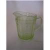 Image 1 : GREEN DEPRESSION PITCHER
