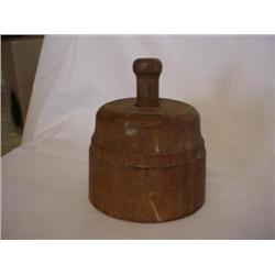 WOOD BUTTER MOLD 4 3/4"W