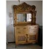 Image 1 : VICTORIAN BUFFET W/BEVELED MIRROR