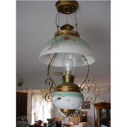 ELECTRIFIED HANGING LAMP 31"T