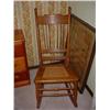 Image 1 : PATTERN BACK CANE BOTTOM OAK ROCKER