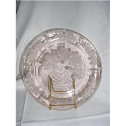 ROSE OF SHARON PINK DEPRESSION 9" PLATES X7