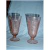 Image 1 : ROSE OF SHARON PINK DEPRESSION GLASSES X2