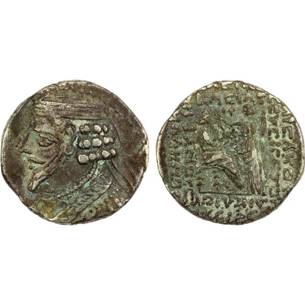 PARTHIAN KINGDOM: Phraatakes, 2 BC - 4 AD, AR tetradrachm (14.46g), Seleukeia on the Tigris, SE310, 