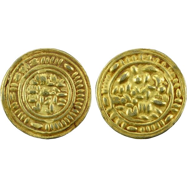 SULAYHID: 'Ali b. Muhammad, 1047-1081, debased AV dinar (2.26g), NM, ND, VF