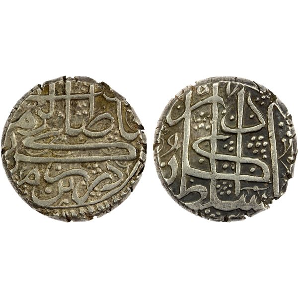 BARAKZAI: Muhammad Zaman, 1841-1842/1st reign, AR rupee (9.41g), Kabul, AH(12)57, EF