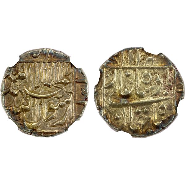 MUGHAL: Shah Jahan I, 1628-1658, AR 1/2 rupee, DM, NGC MS62
