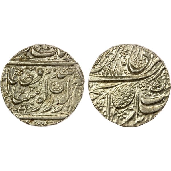 SIKH EMPIRE: AR nanakshahi rupee (11.13g), Amritsar, VS1882, UNC