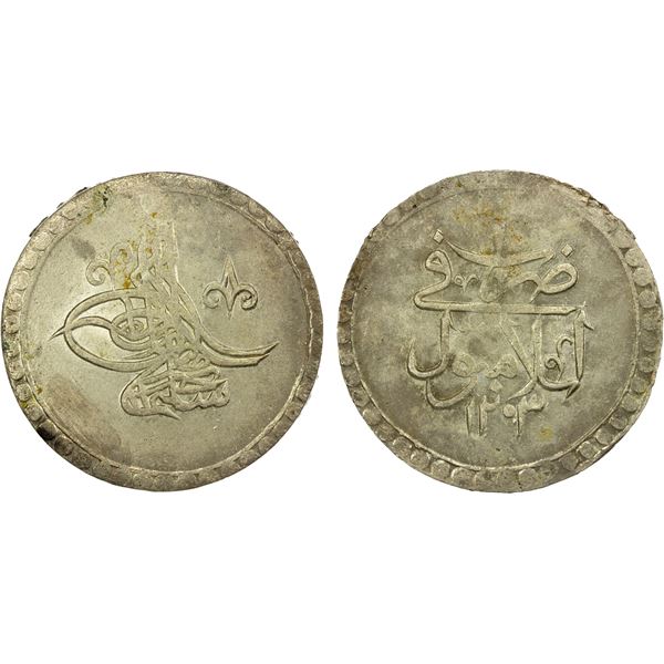 TURKEY: Selim III, 1789-1807, AR 2 kurush, Islambul, AH1203 year 6, AU