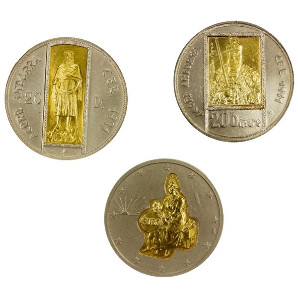 ANDORRA: 3-coin UNC set