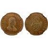 Image 1 : HAITI: Faustin I, 1849-1859, AE 10 centimes, 1853, NGC MS63 BN