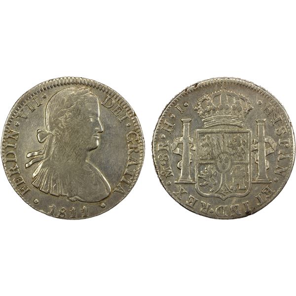 MEXICO: Fernando VII, 1808-1821, AR reales, 1811-Mo, VF