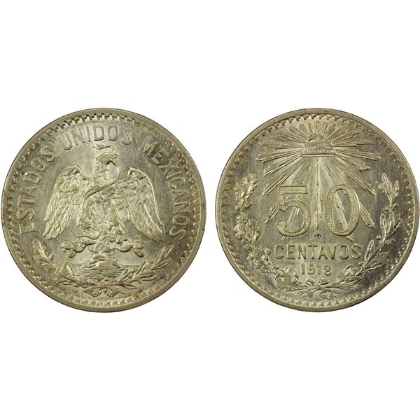 MEXICO: Estados Unidos, AR peso, 1918, AU