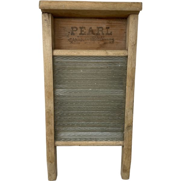 Vintage Pearl Canadian Woodenware Washboard