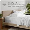 NEW REPACK BARE HOME 5 PIECE SHEET SET, GRID STYLE