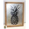 ASHLAND TIN + WOOD ART PIECE PINEAPPLE