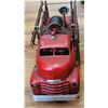 Image 2 : 29)  VINTAGE (1930'S?) ALL METAL FIRE PUMPER TRUCK