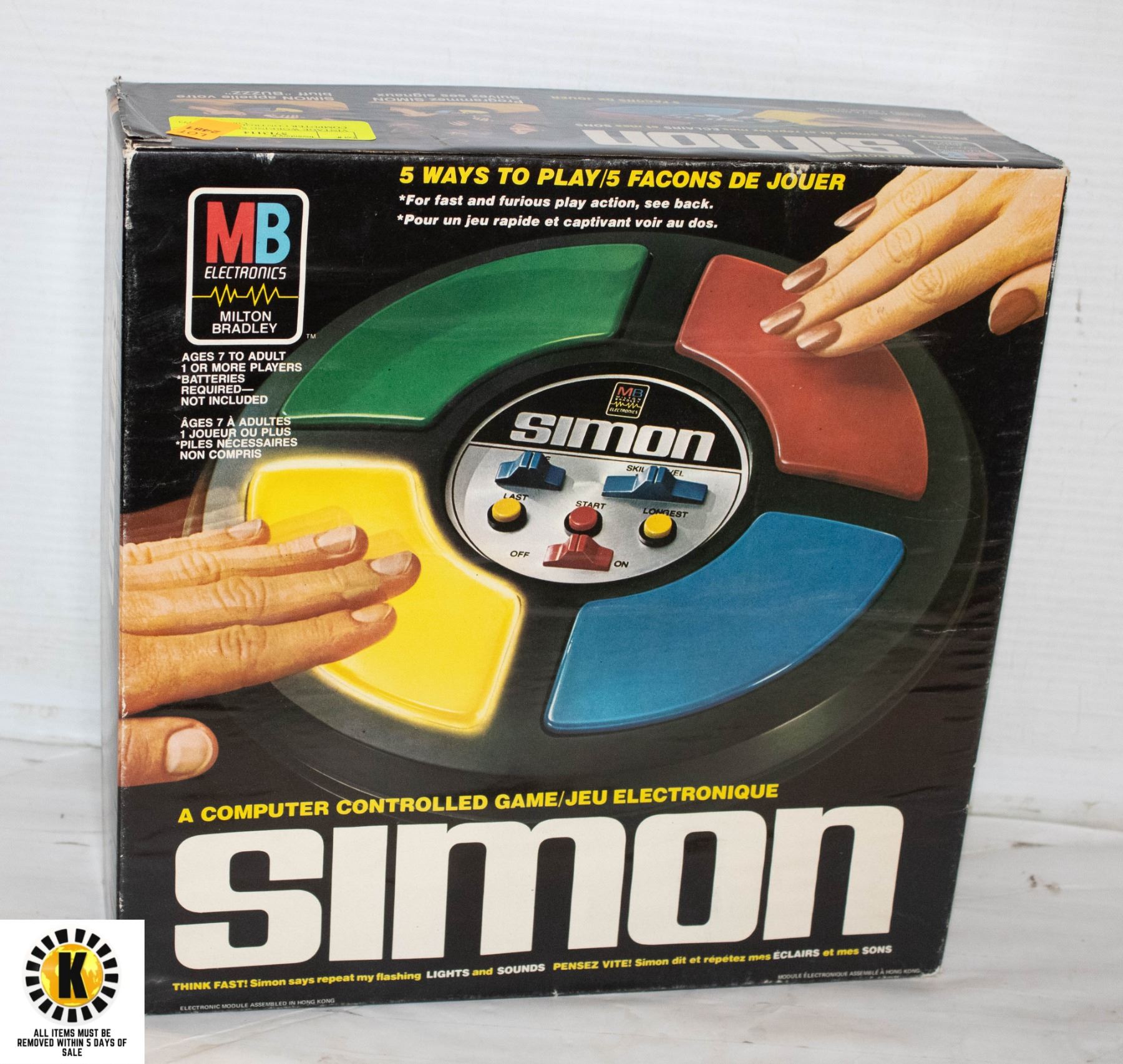 VINTAGE WORKING SIMON, A COMPUTER CONTROLLED GAME