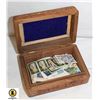 Image 1 : OLD STAMP COLLECTION IN WOODEN BOX