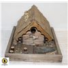 Image 1 : LAKE CABIN THEME WOODEN BIRD HOUSE