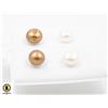 Image 1 : #197-NATURAL AKOYA PEARL EARRINGS 2 PAIR