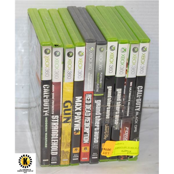 LOT OF 10 XBOX 360 GAMES